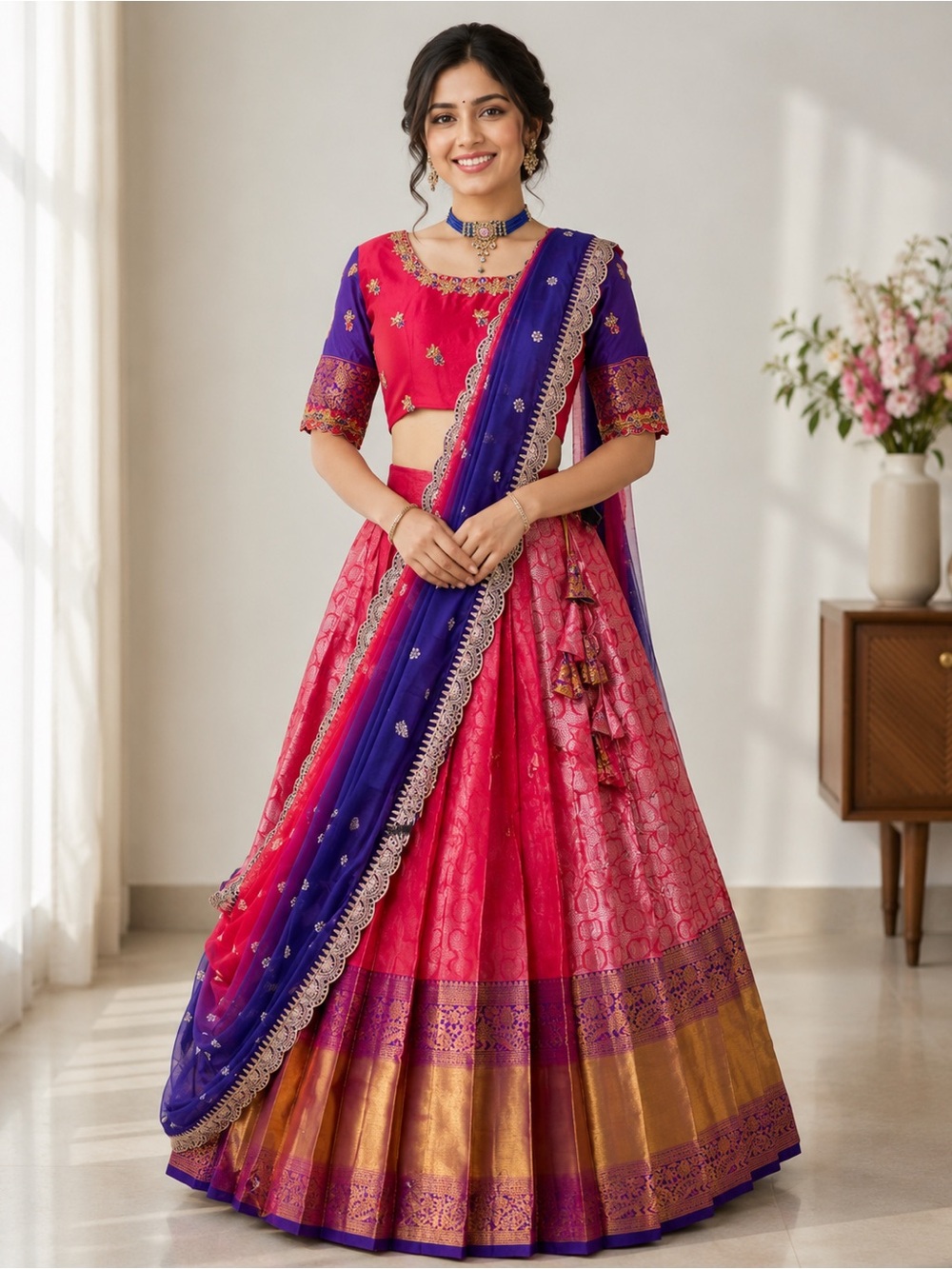Beautiful Indian half saree